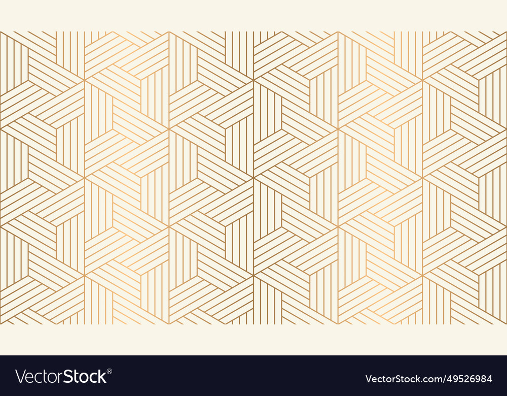 Seamless hexagon with multiple line vector image Seamless hexagon with multiple line