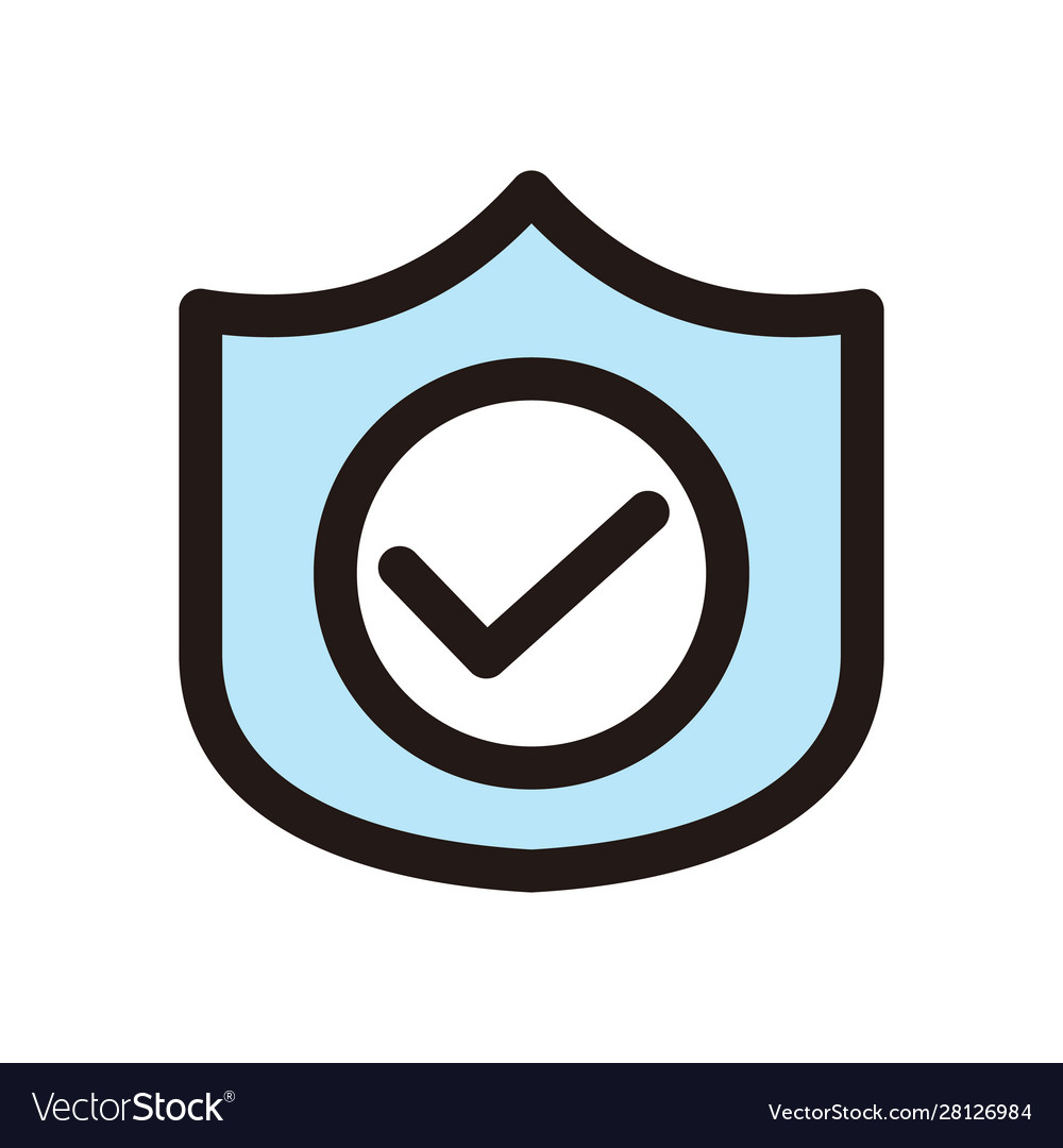 Secure icon isolated on white background from