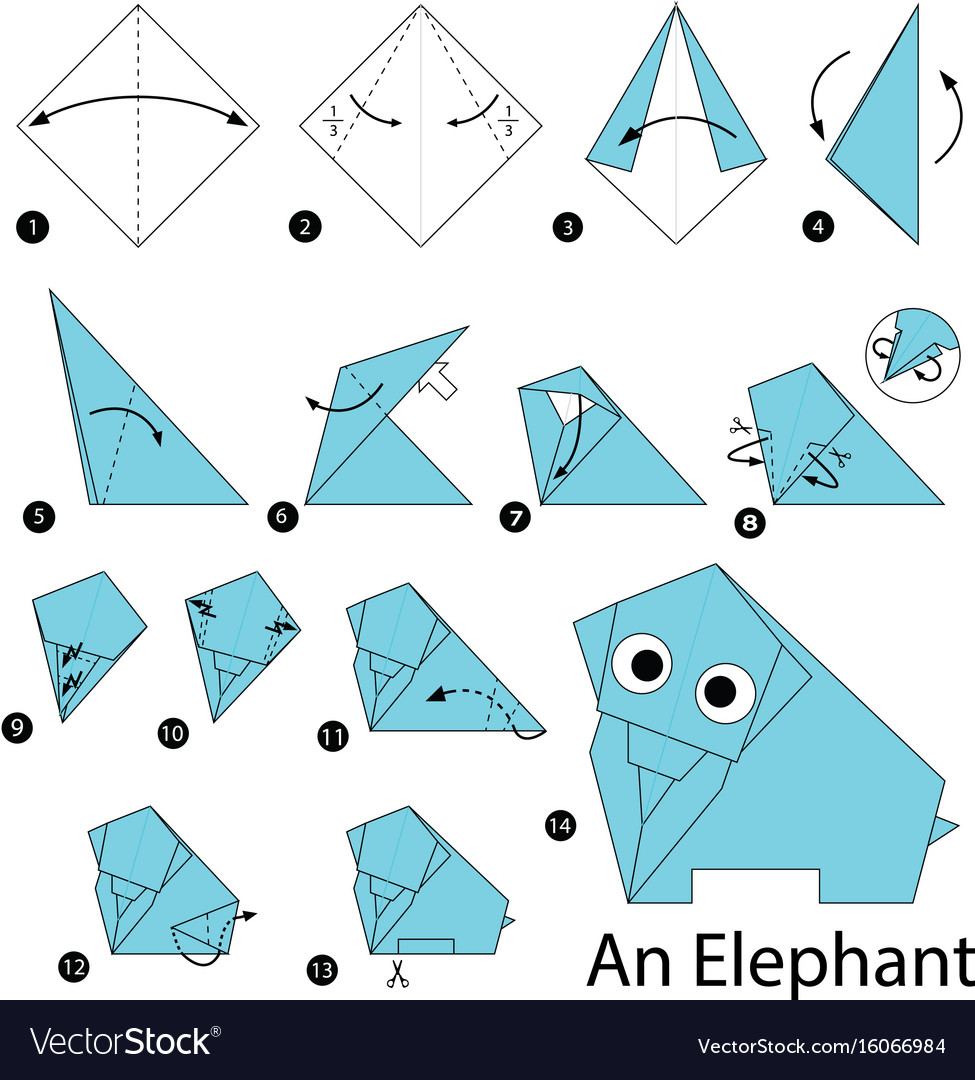 money origami elephant instructions