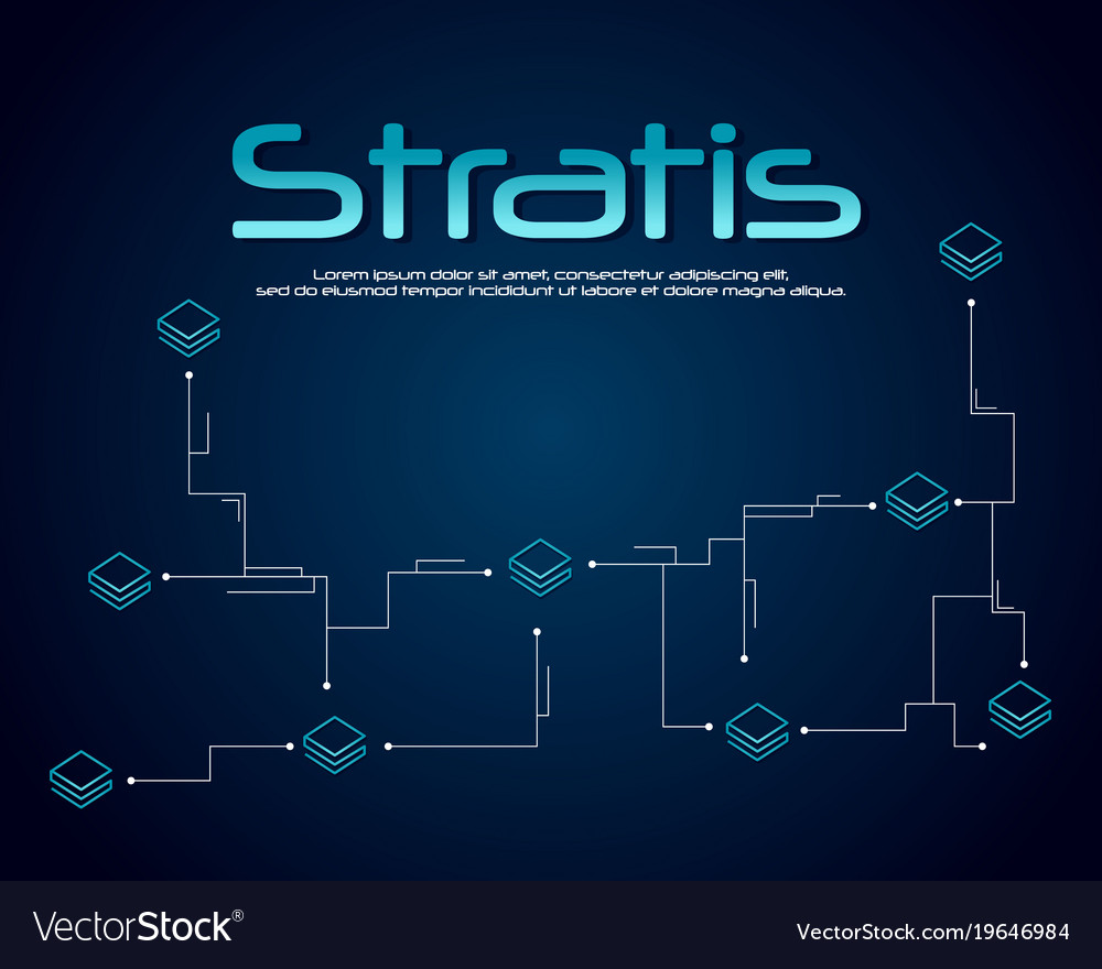 Stratis Blockchain Crypto Background