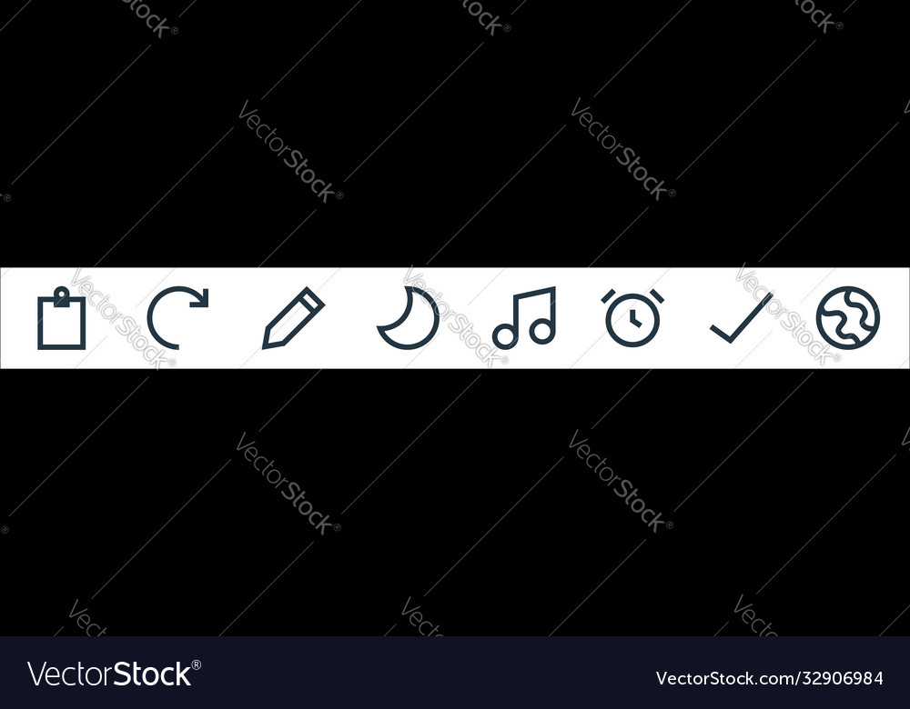 Benutzeroberfläche Linie Icons lineare eingestellte Qualität vector image Benutzeroberfläche Linie Icons lineare eingestellte Qualität