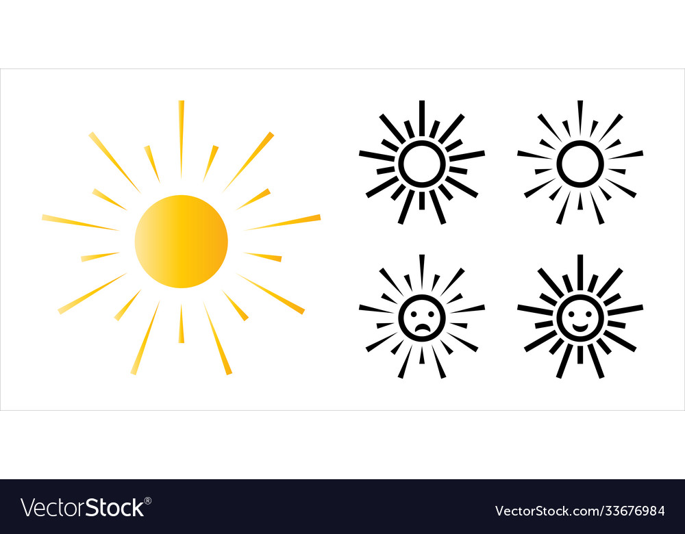 Weather icon for application or website