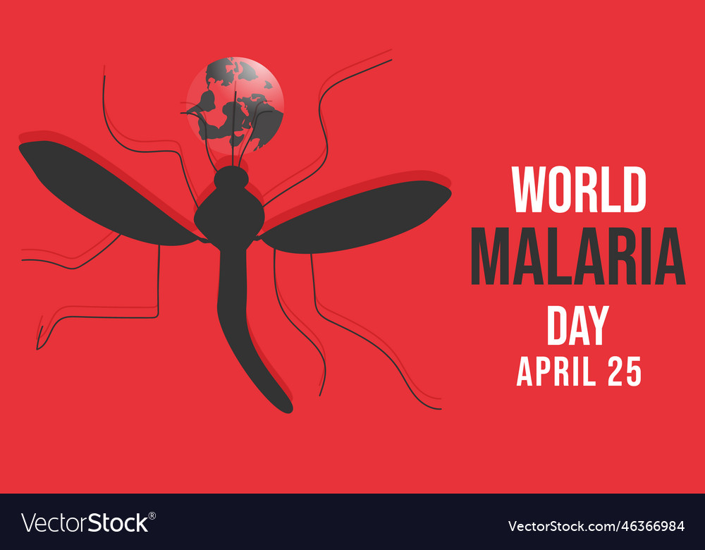 World malaria day Royalty Free Vector Image - VectorStock