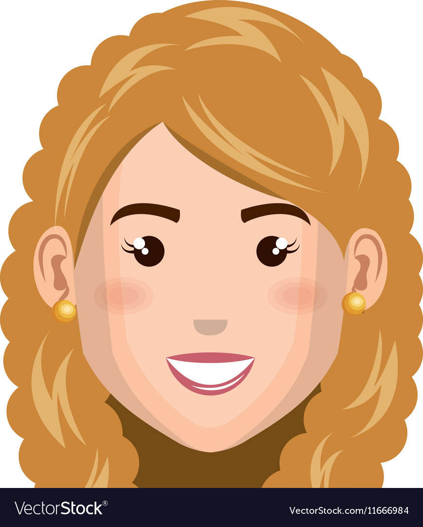 Young woman avatar character Royalty Free Vector Image