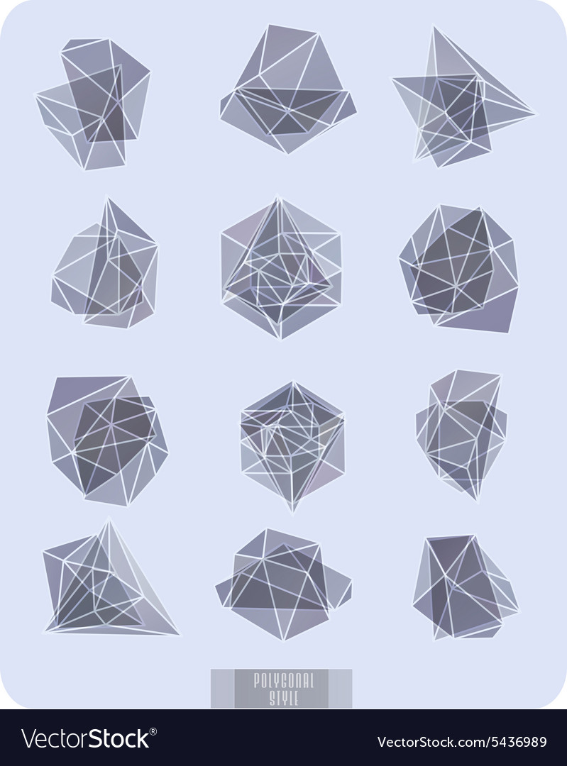Abstract triangles design