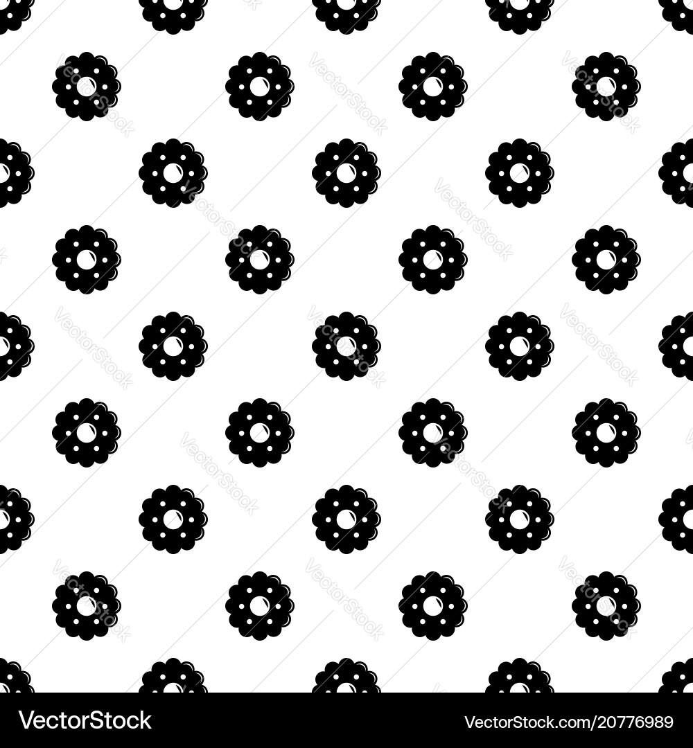 Biscuits pattern seamless Royalty Free Vector Image