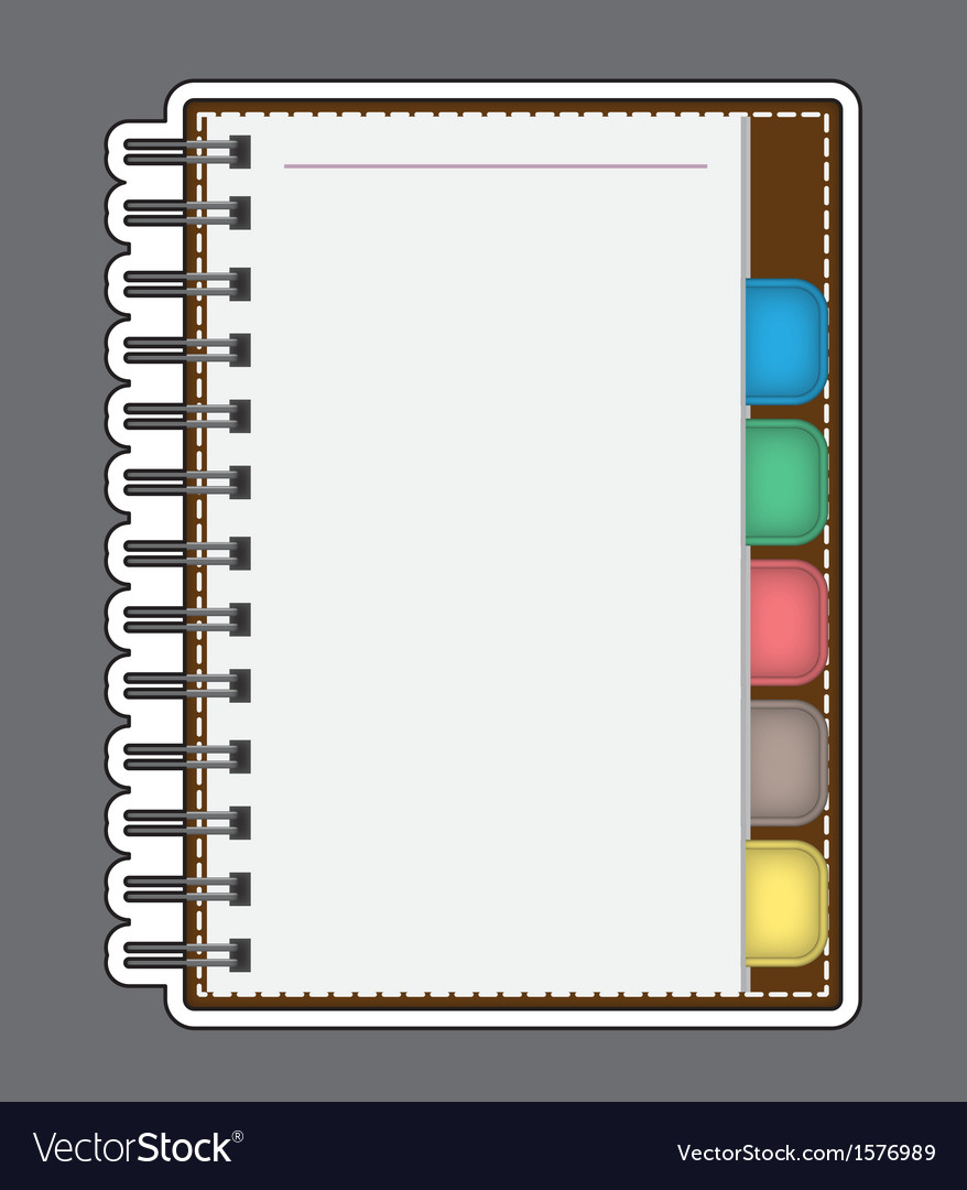 Blank paper with notebook outline