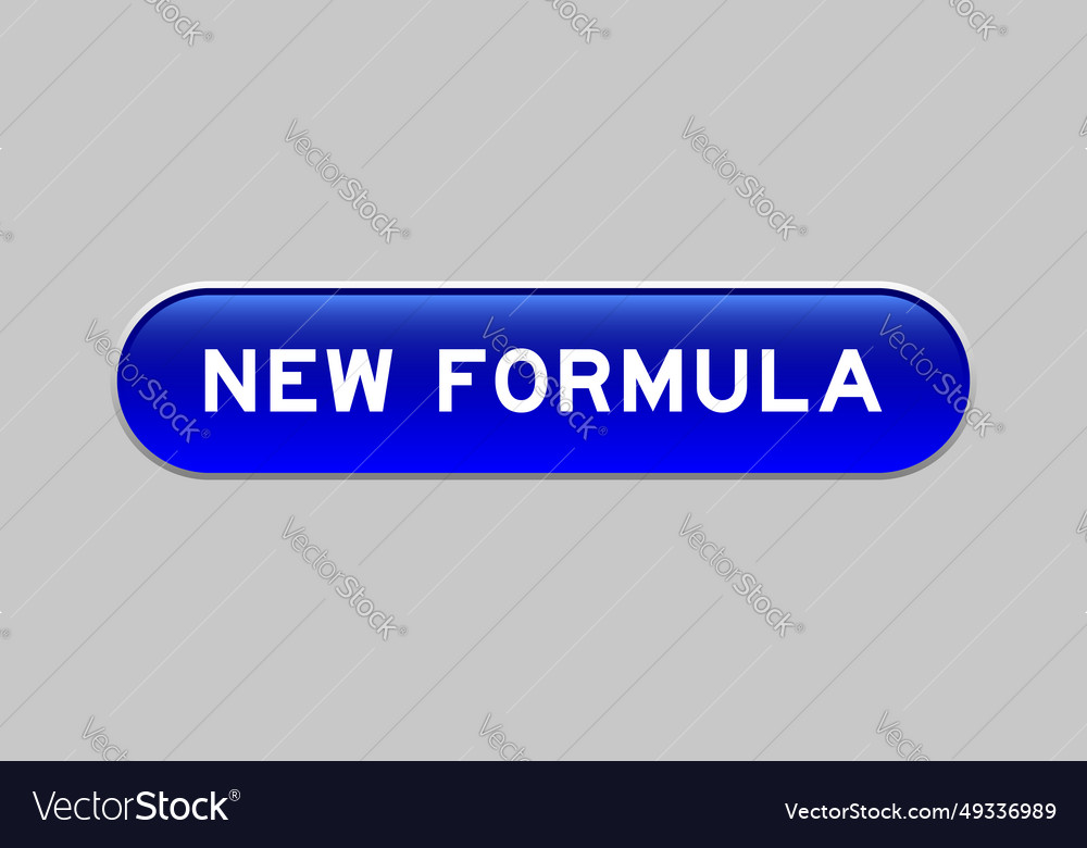 Blue color capsule shape button with word new vector image Blue color capsule shape button with word new