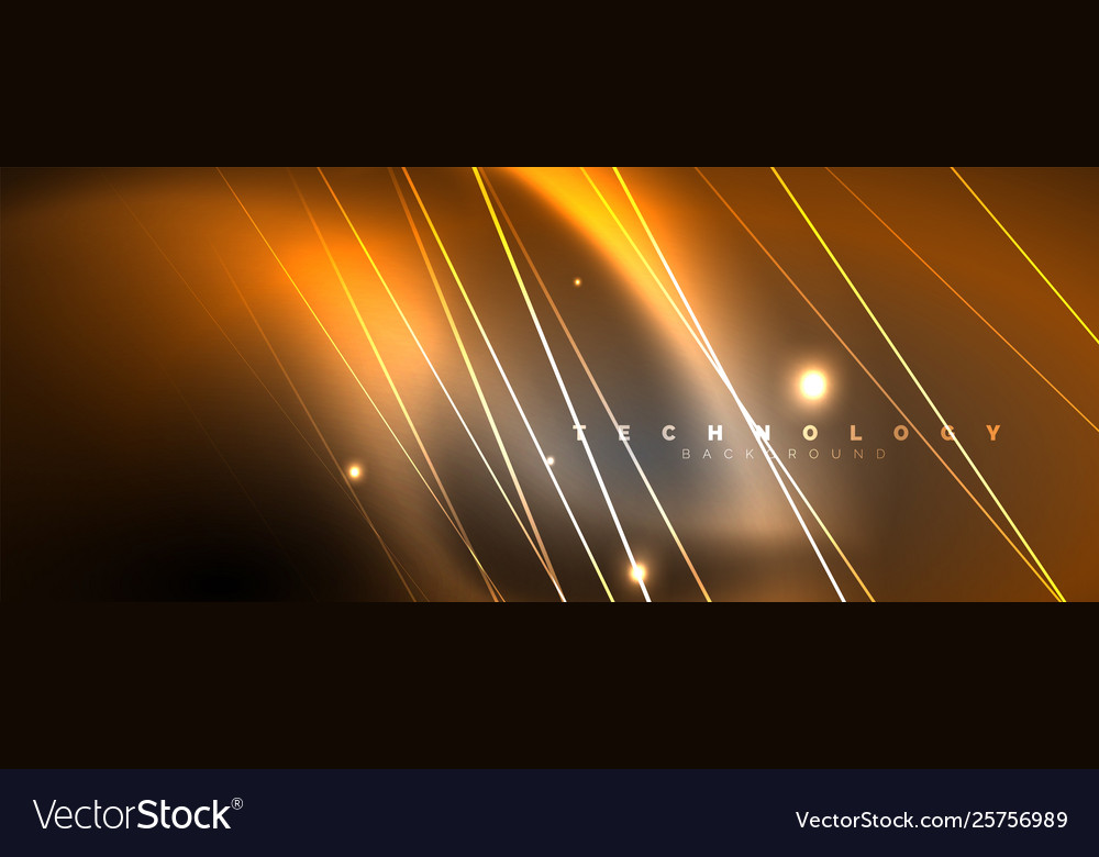 Color light with lines outer space background vector image Color light with lines outer space background