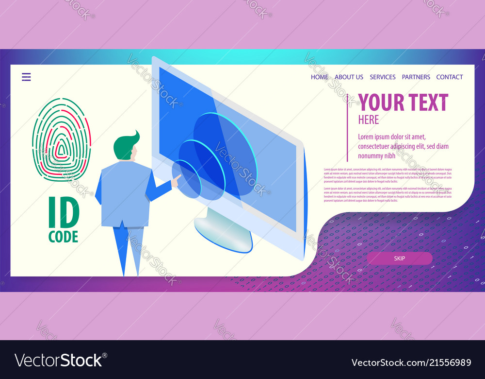 Data connection isometric technology Vector Image Data connection isometric technology