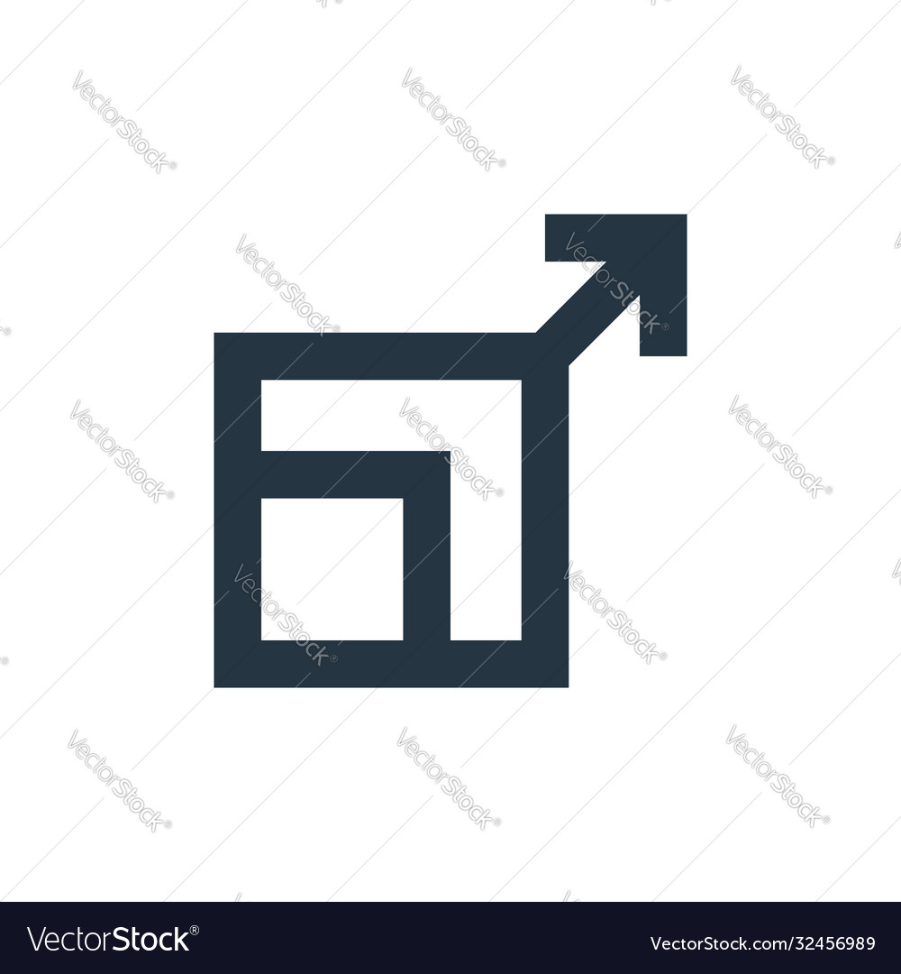 Expand icon editable stroke linear vector image Expand icon editable stroke linear
