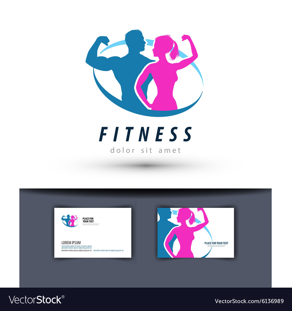 Fitness Logo Design Template Gym Or Sport Vector Image