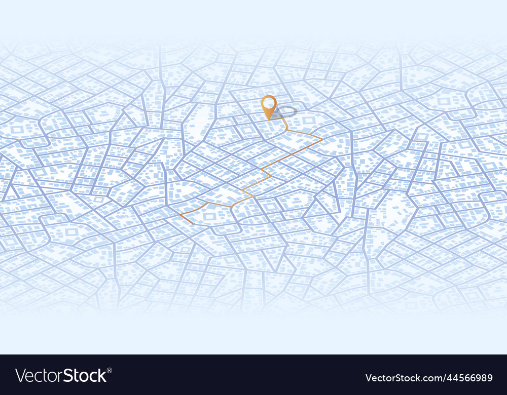 Gps map navigation to own house view from above Vector Image Gps map navigation to own house view from above