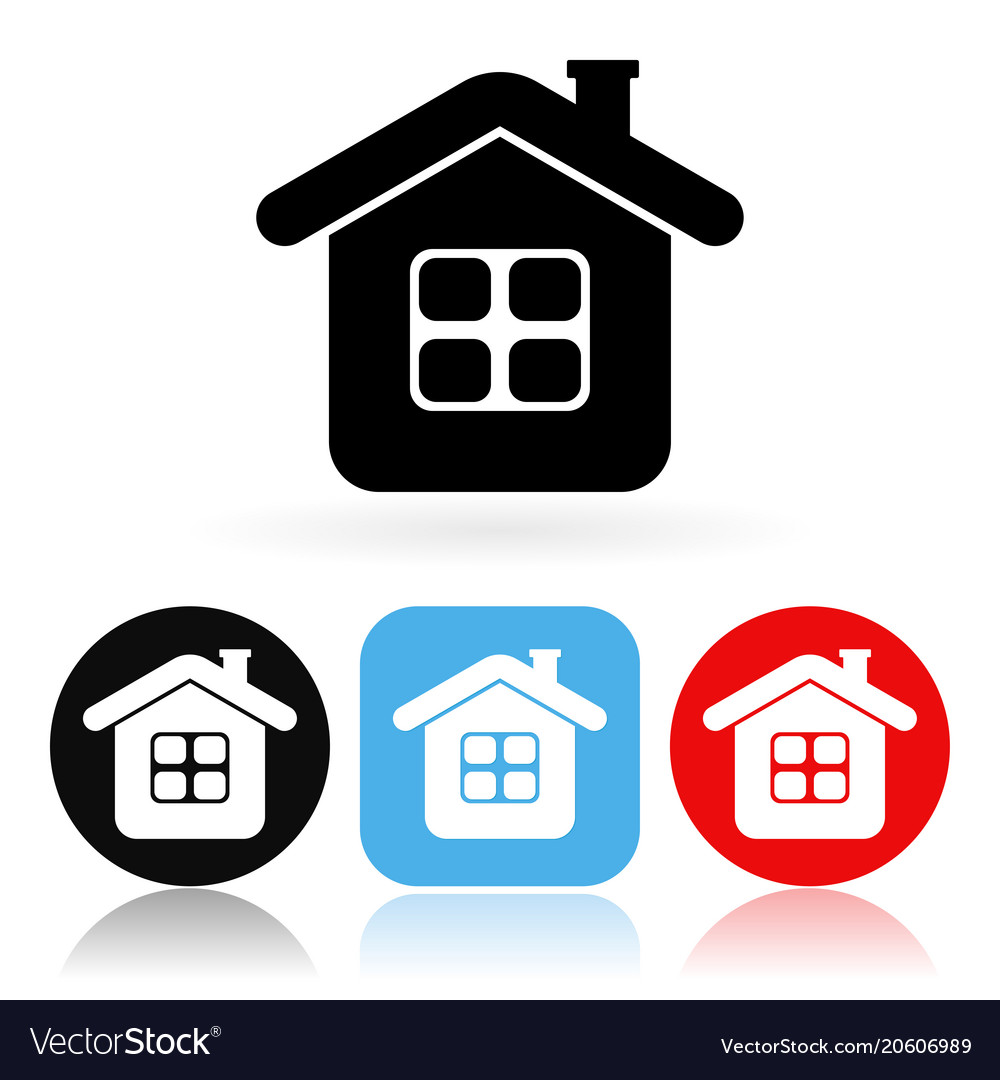 Home Icon farbige Icons mit Haus