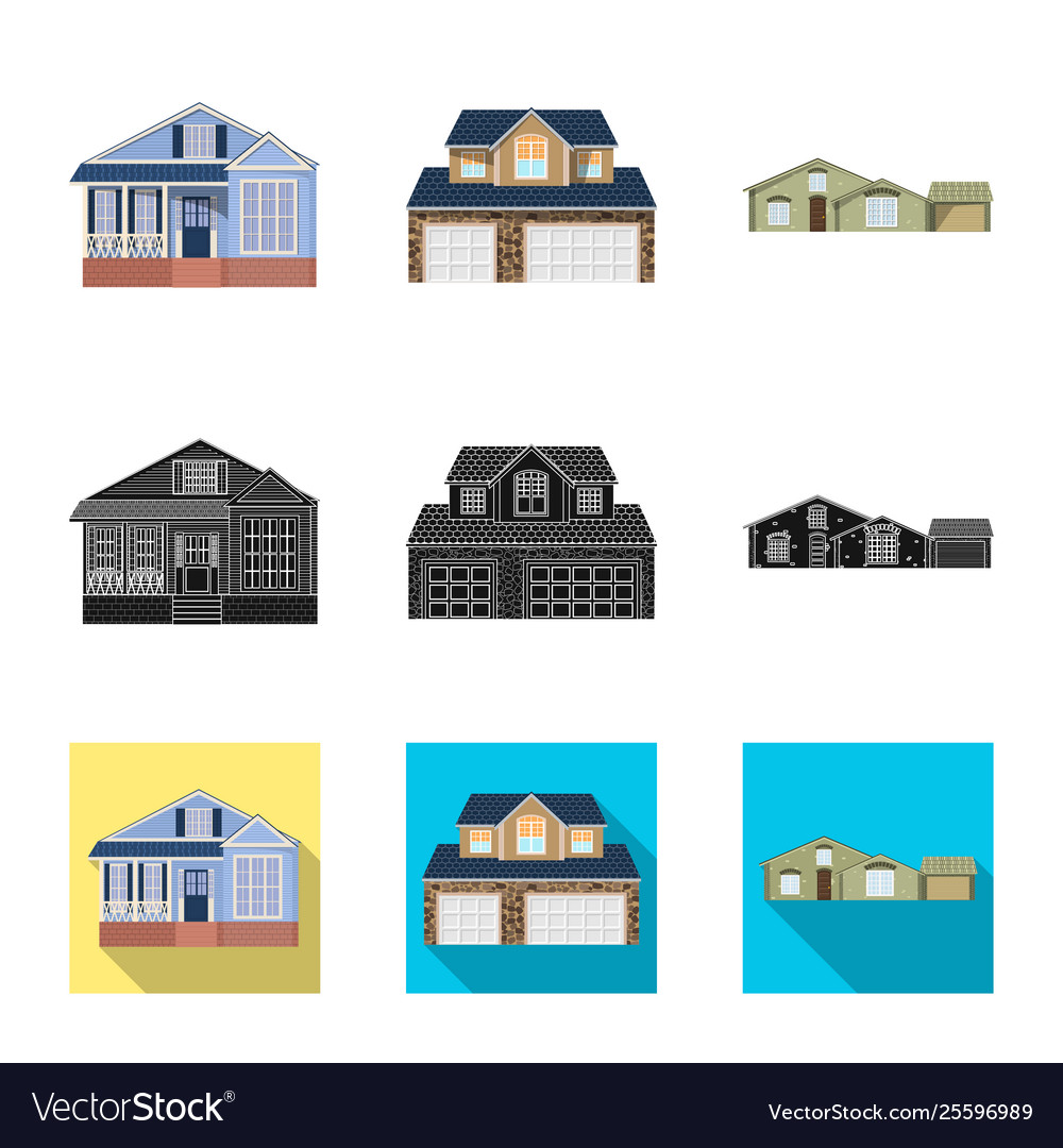 Isolated object building and front symbol