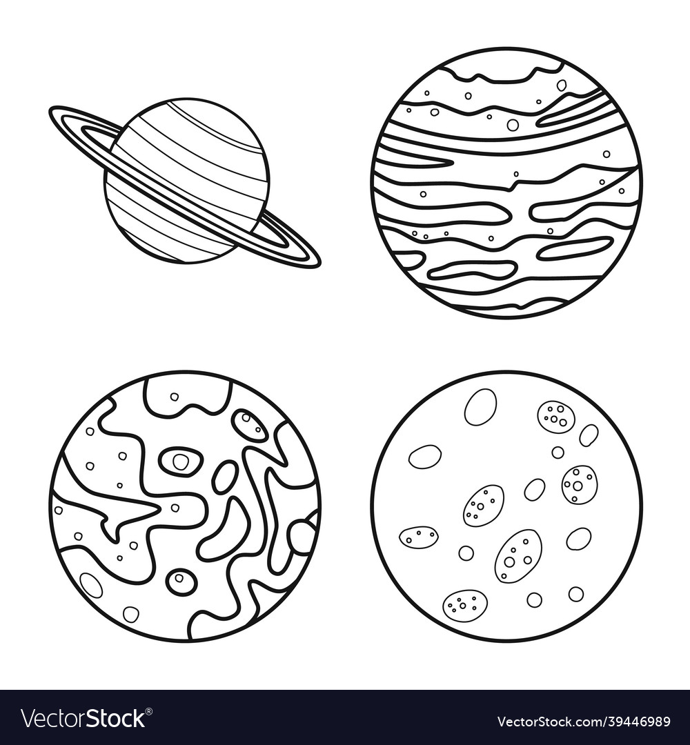 Isolated object of cosmos and science logo vector image Isolated object of cosmos and science logo