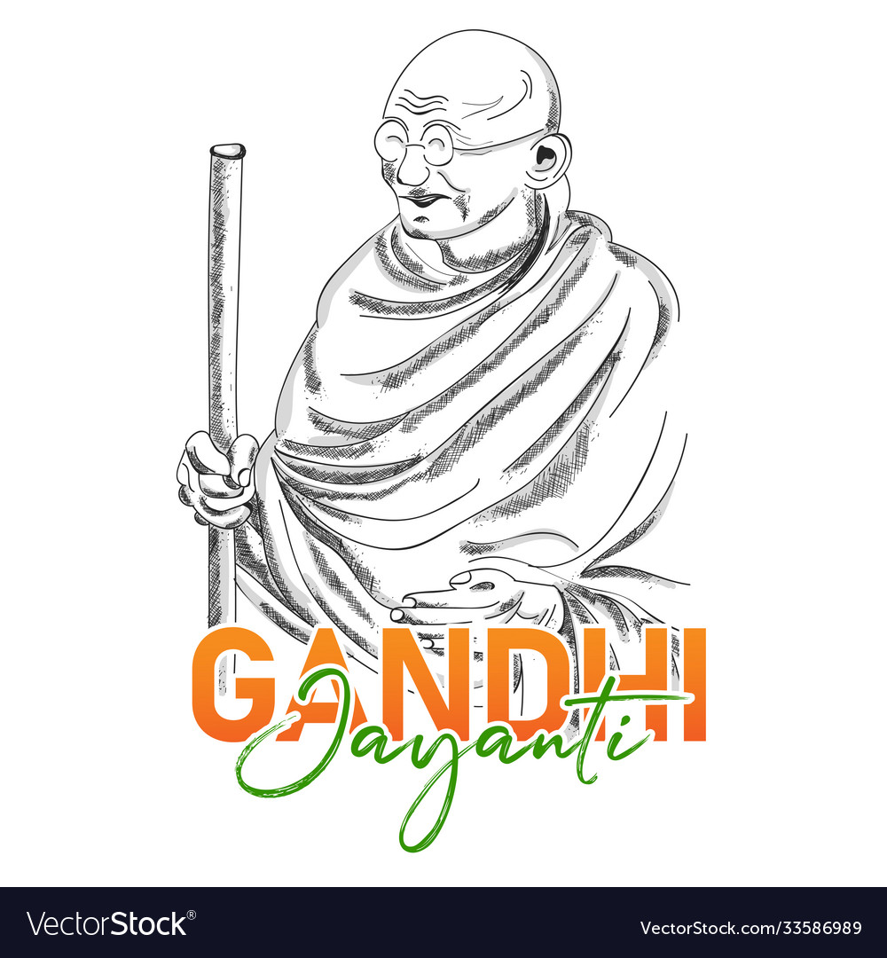National holiday 2nd october celebrated in india vector image National holiday 2nd october celebrated in india