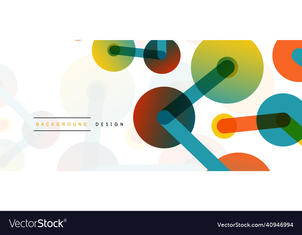 Abstract background round dots connected by lines