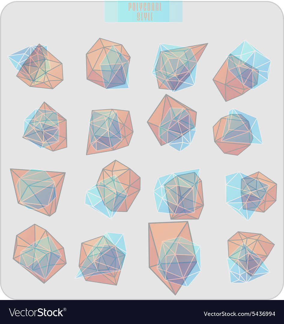 Abstract triangles design