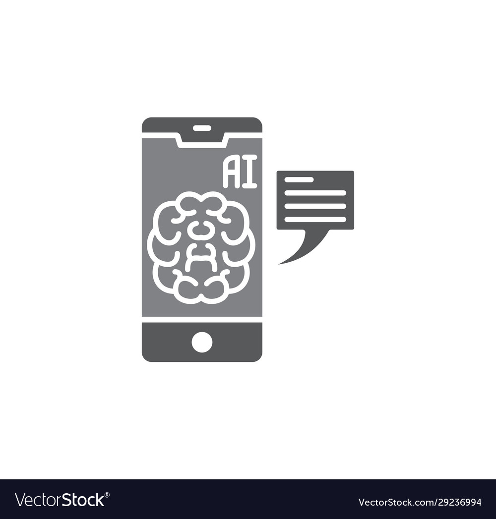 Ai related icon on background for graphic and web vector image Ai related icon on background for graphic and web