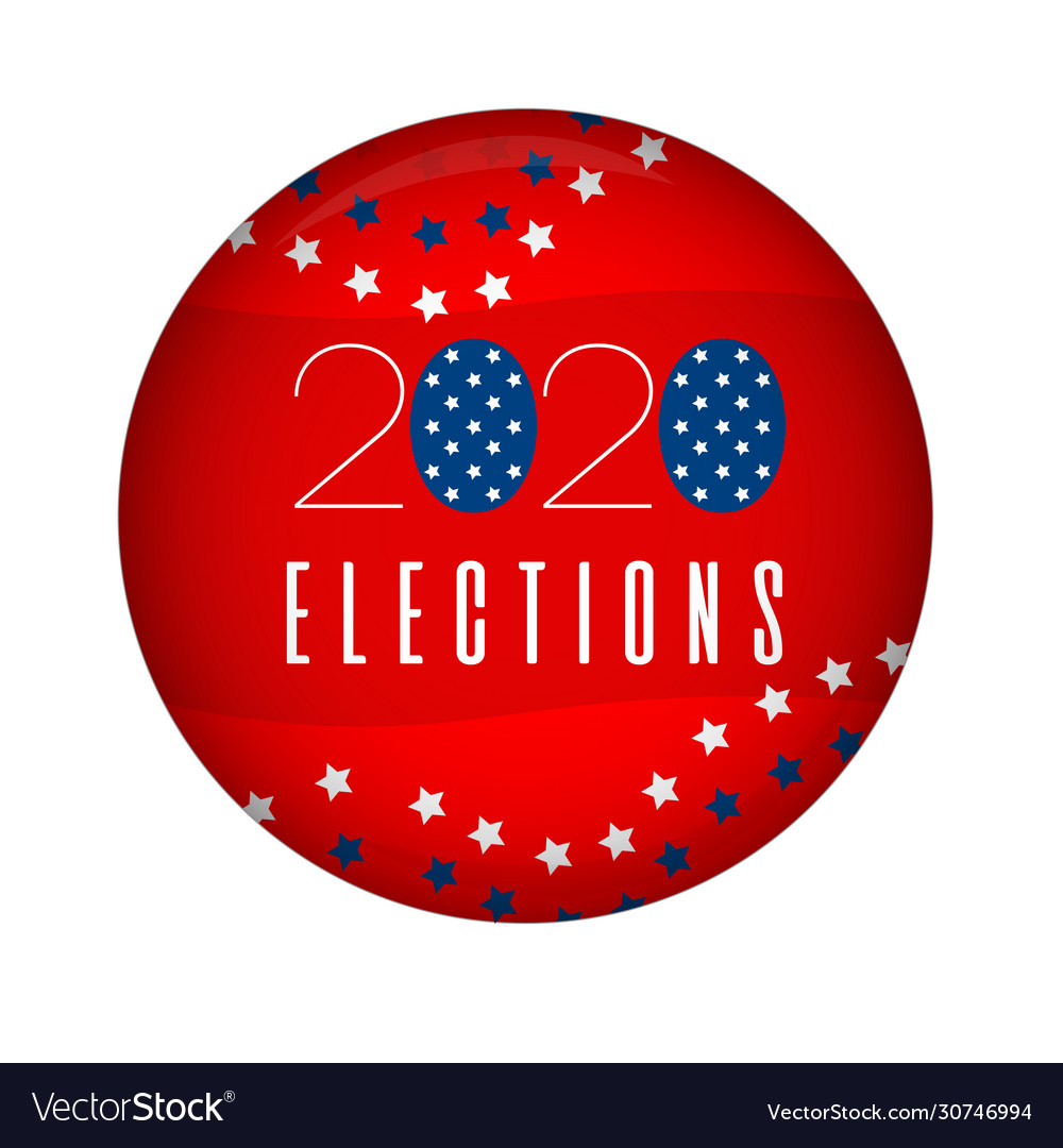 Campaing buttons united states government Vector Image