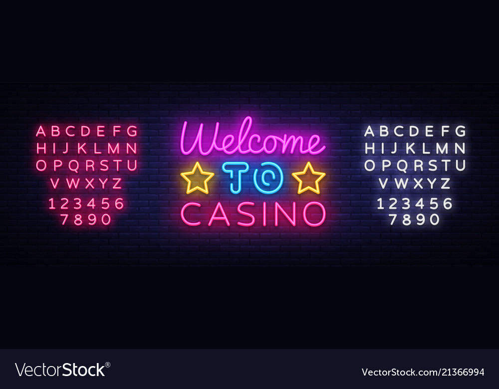 Casino Neon Sign - Welcome to Vegas