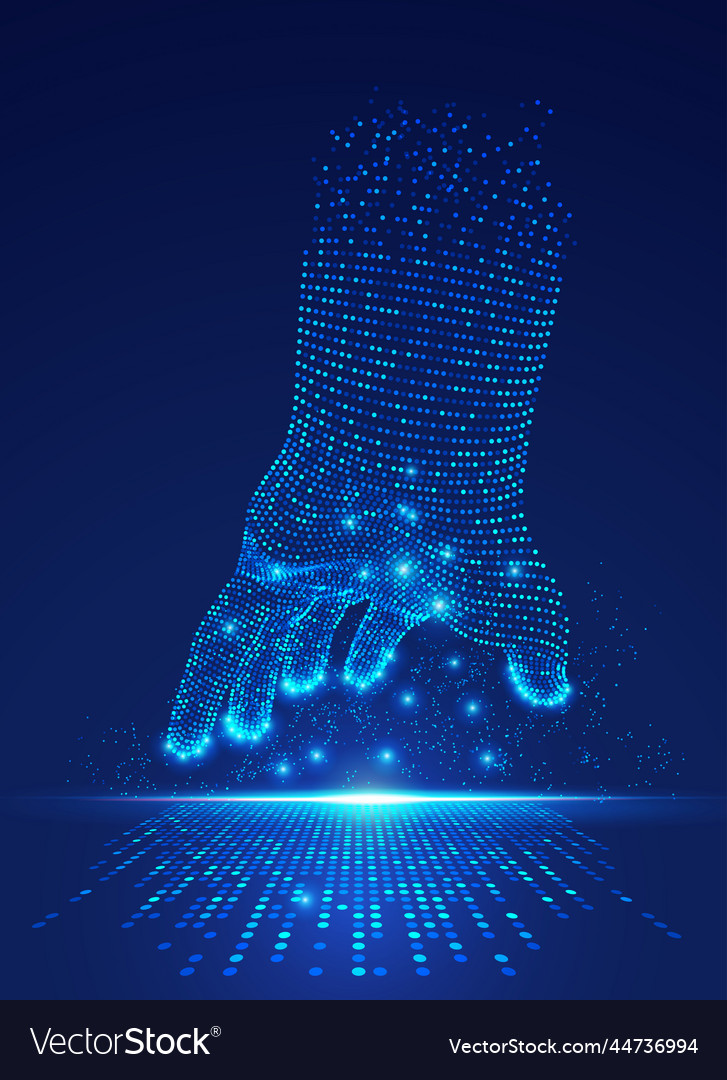 Dottedhand Royalty Free Vector Image - VectorStock