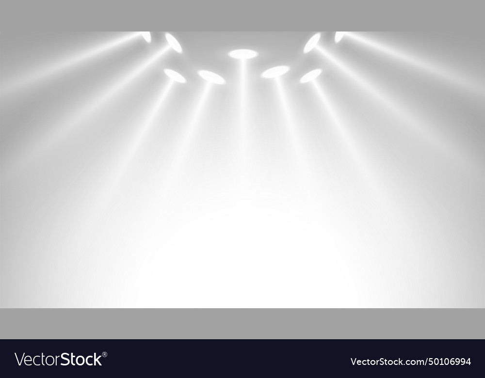 Glowing spot light on empty background design