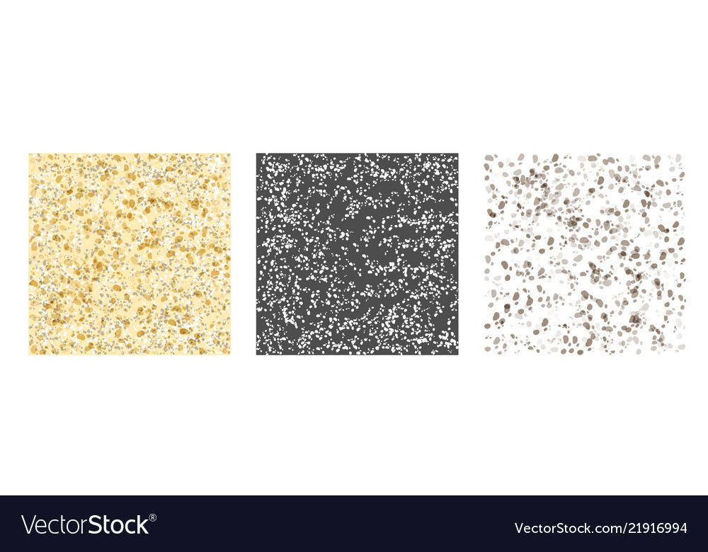 Gray texture pattern set vector image Gray texture pattern set