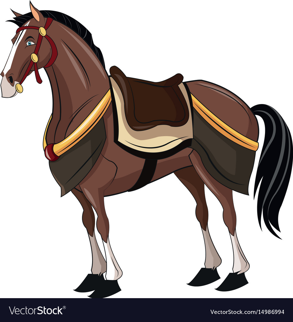 Pferd von Samurai Tier Warhorse oriental