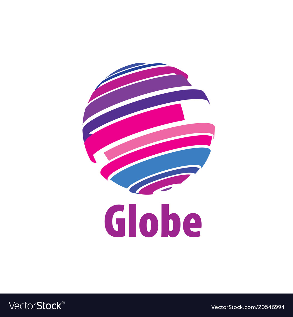 Logo globe Royalty Free Vector Image - VectorStock