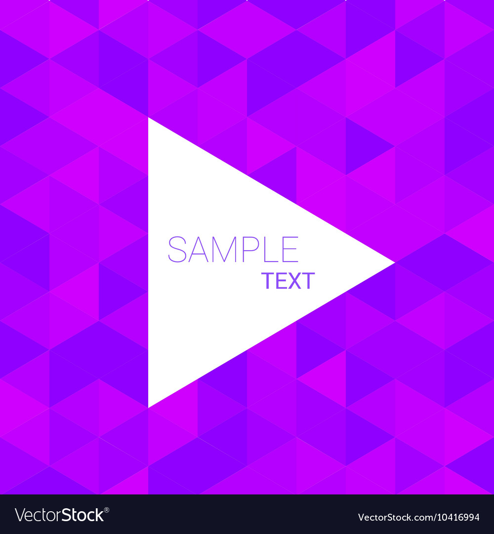 Purple triangle pattern background Royalty Free Vector Image