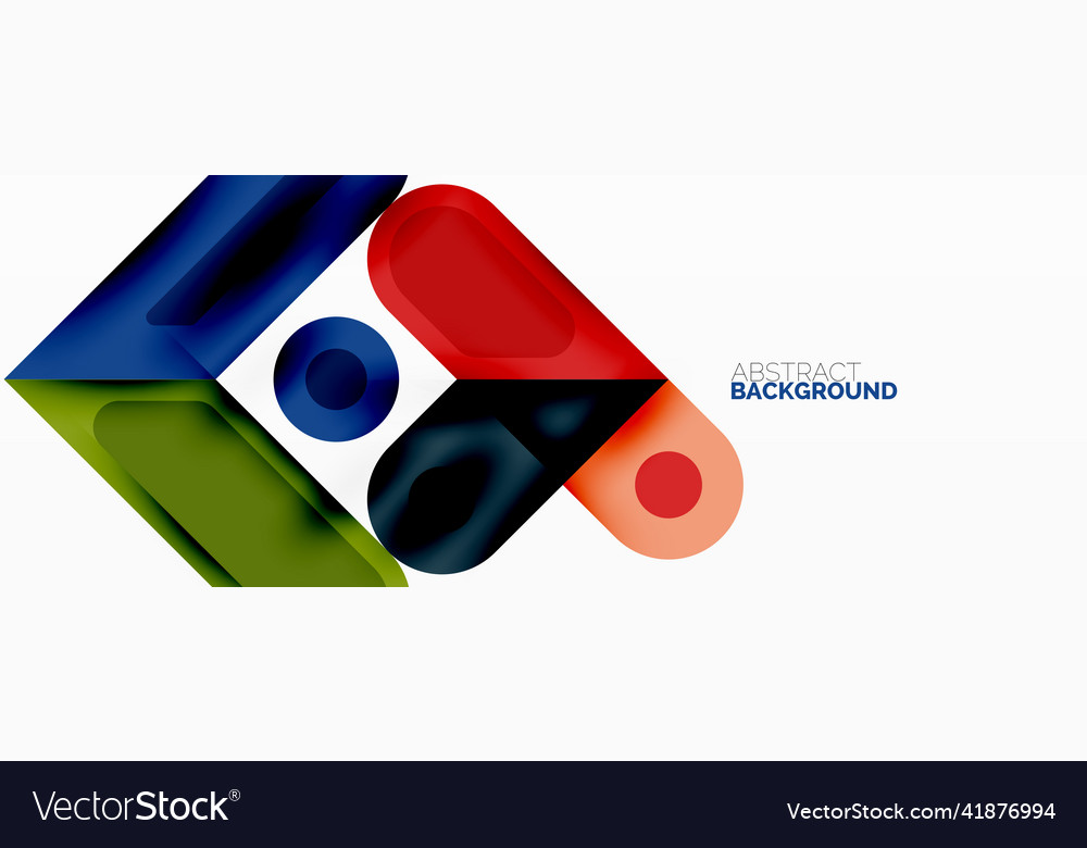 Square and circle minimal abstract background Vector Image Square and circle minimal abstract background
