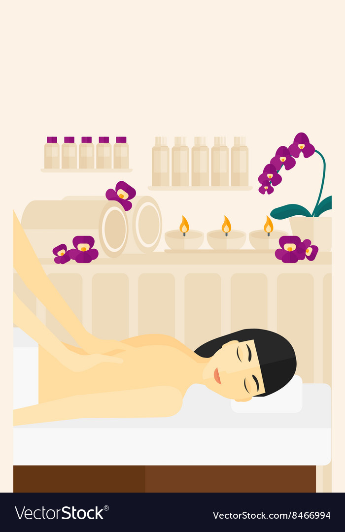 Frau mit Massage