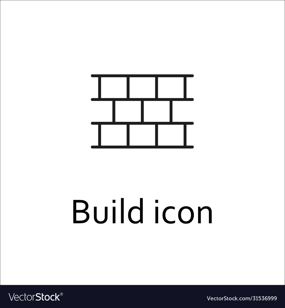 Bricks icon logo isolated on background