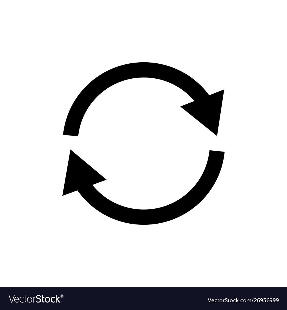 Circle arrow icon pictograph refresh reload