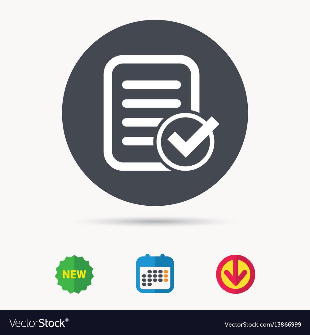 File selected icon document page with check