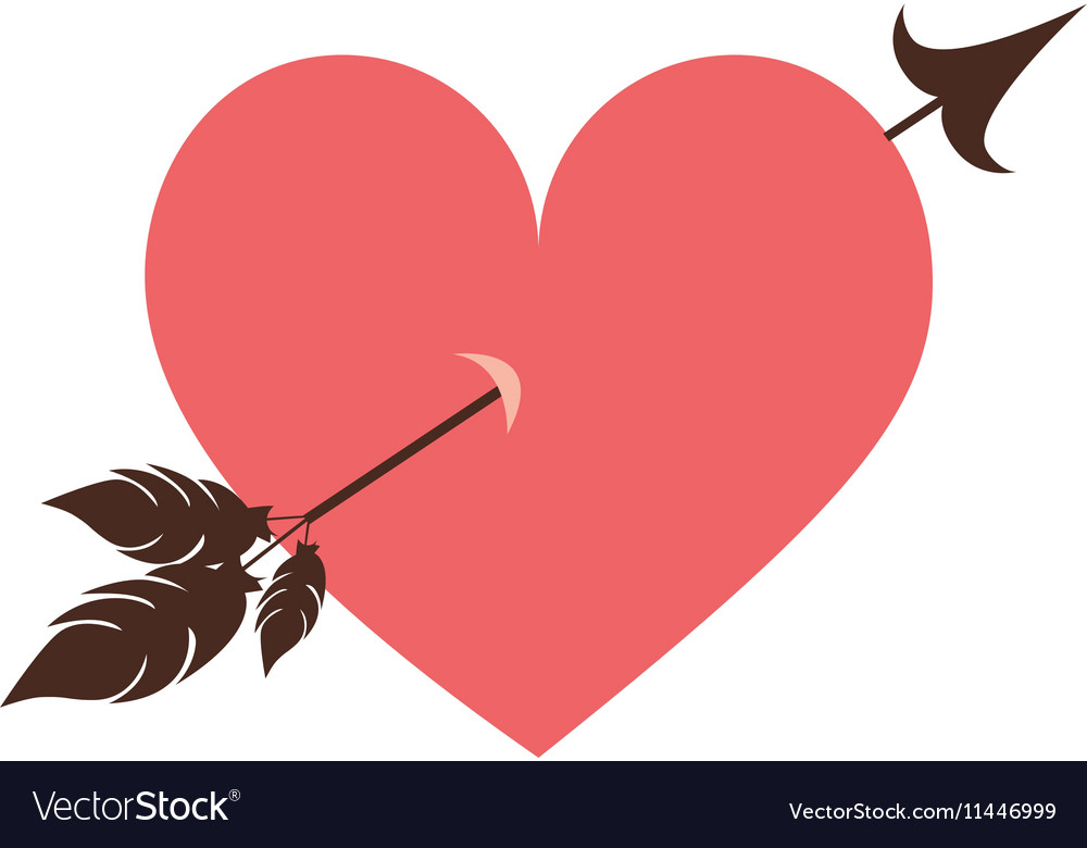 Heart with arrow icon