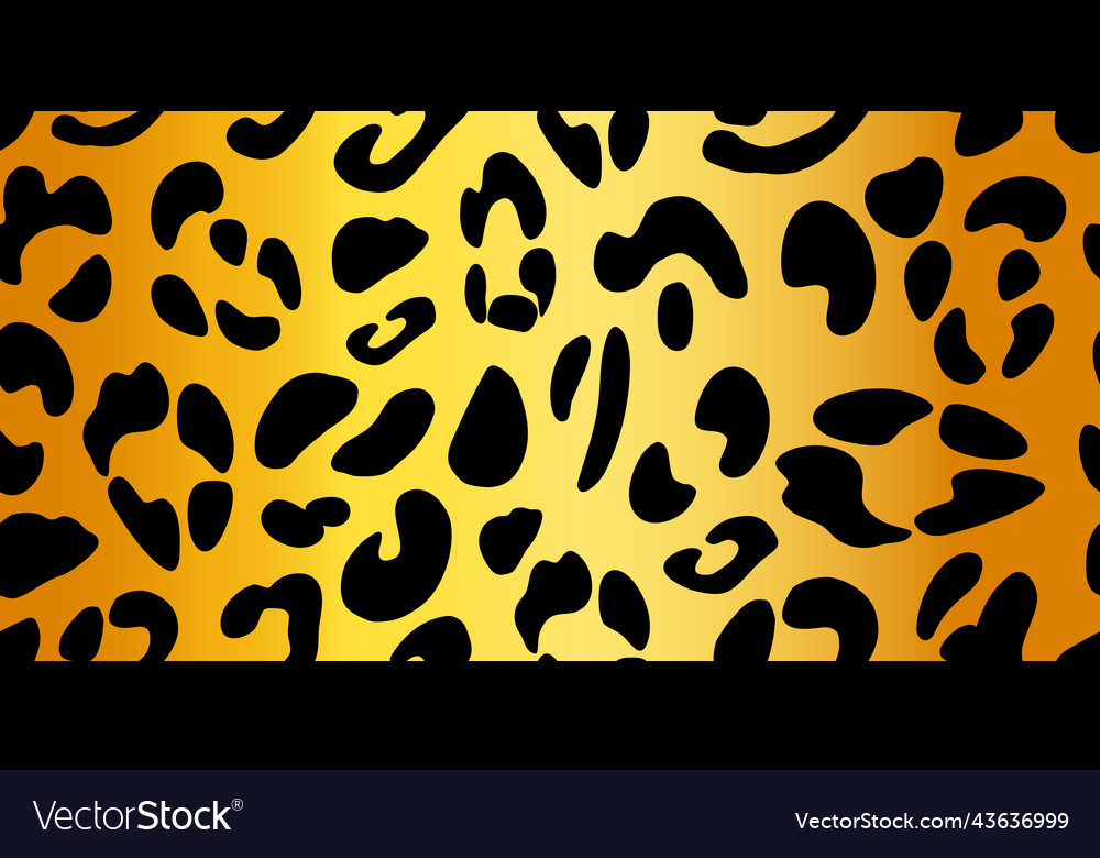 Leopard texture on a golden background