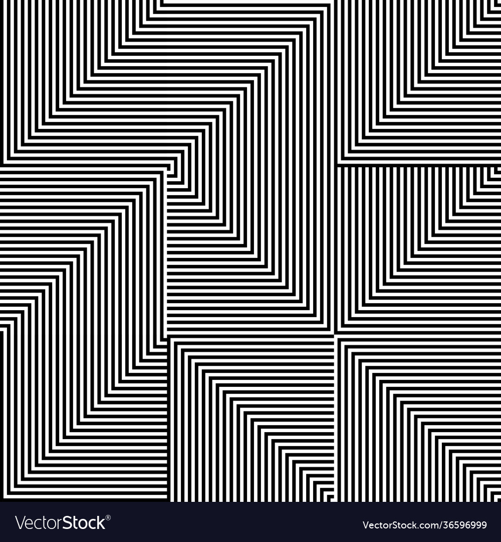 Linear abstract pattern design vector image Linear abstract pattern design