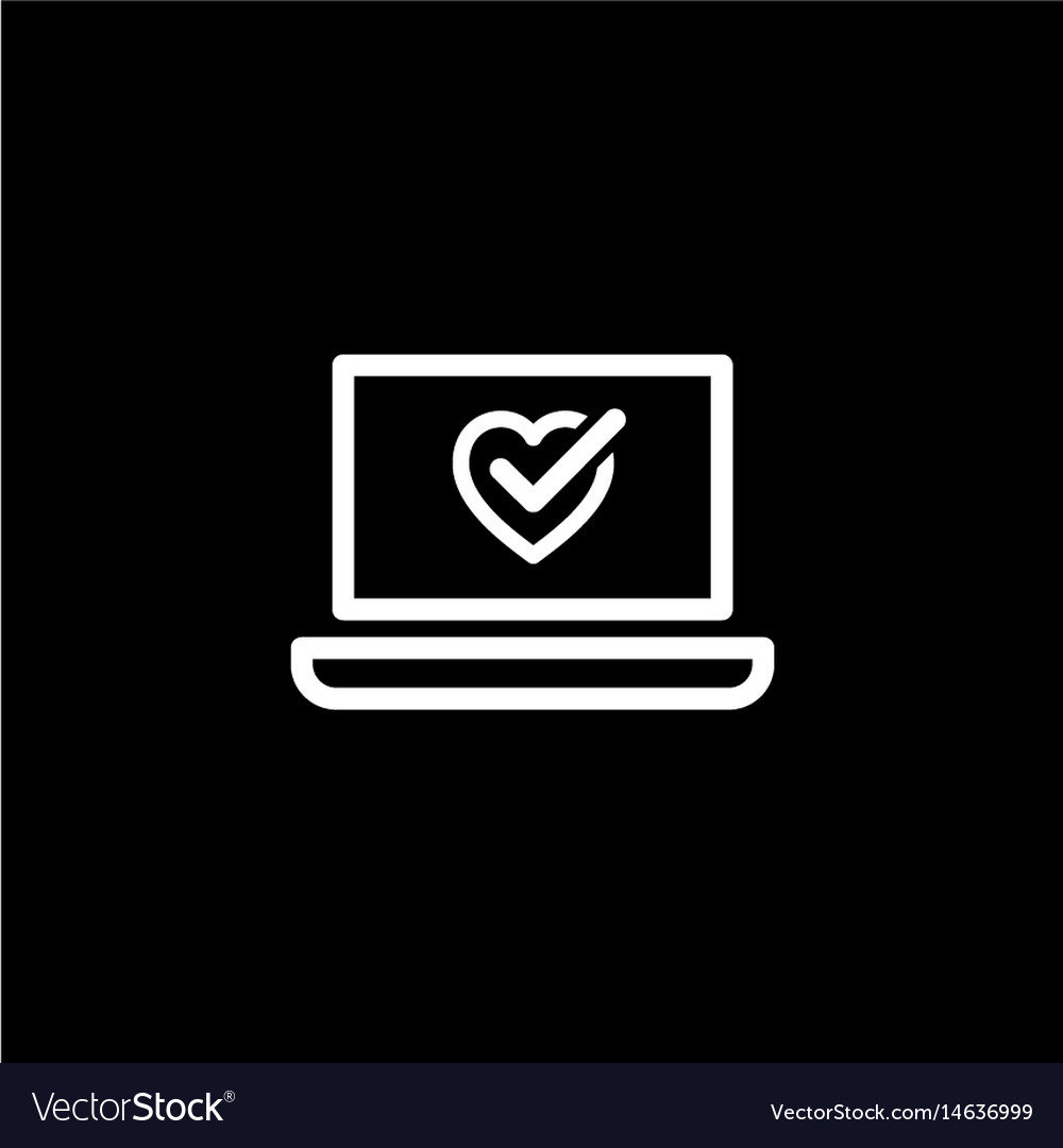 Online health tests and medical services icon