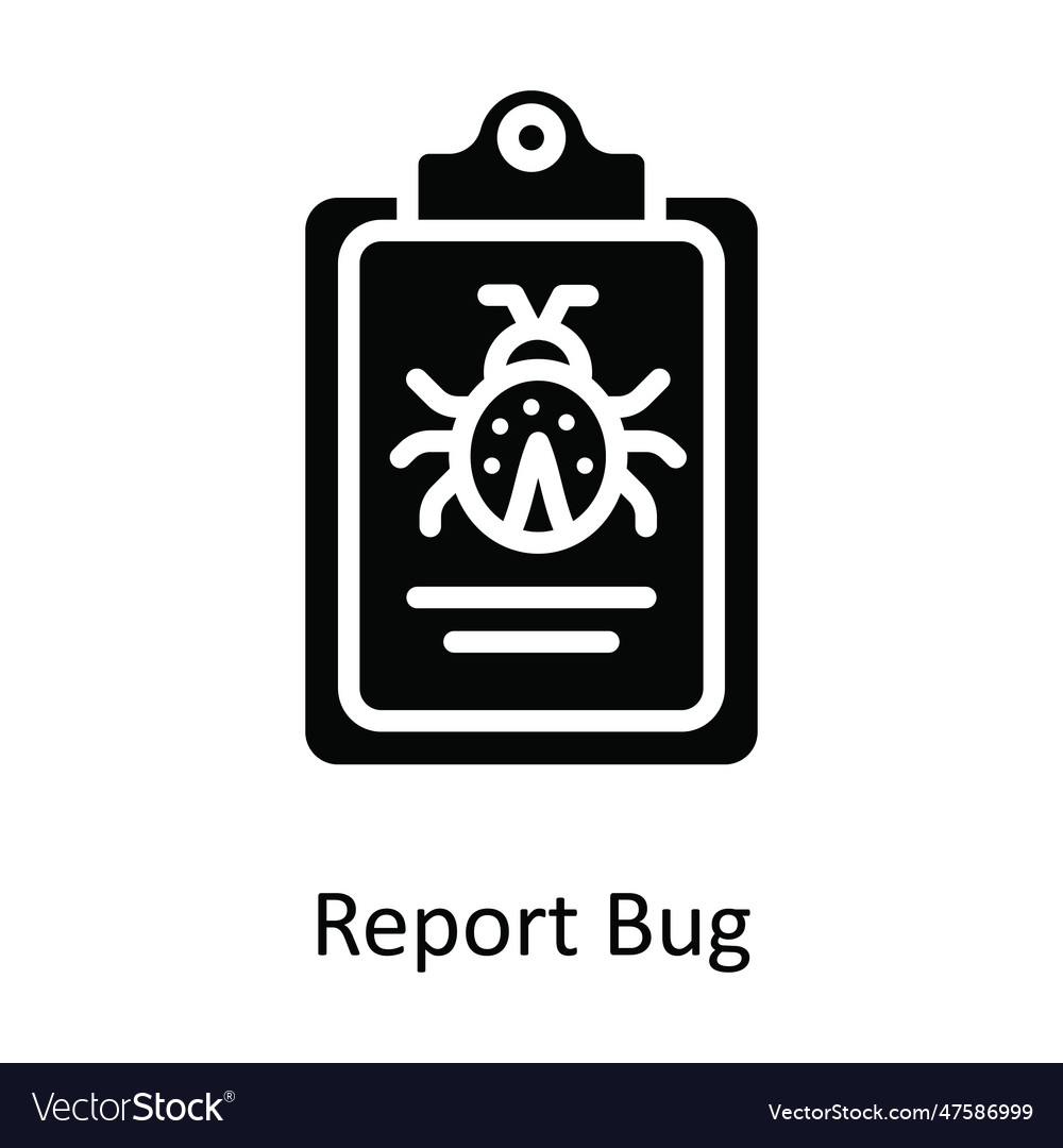 Report bug solid icon design