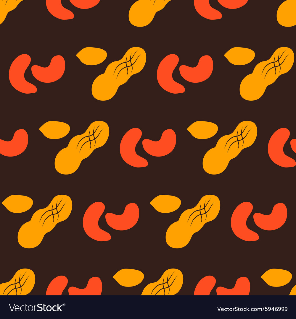 Seamless background with beans and nuts