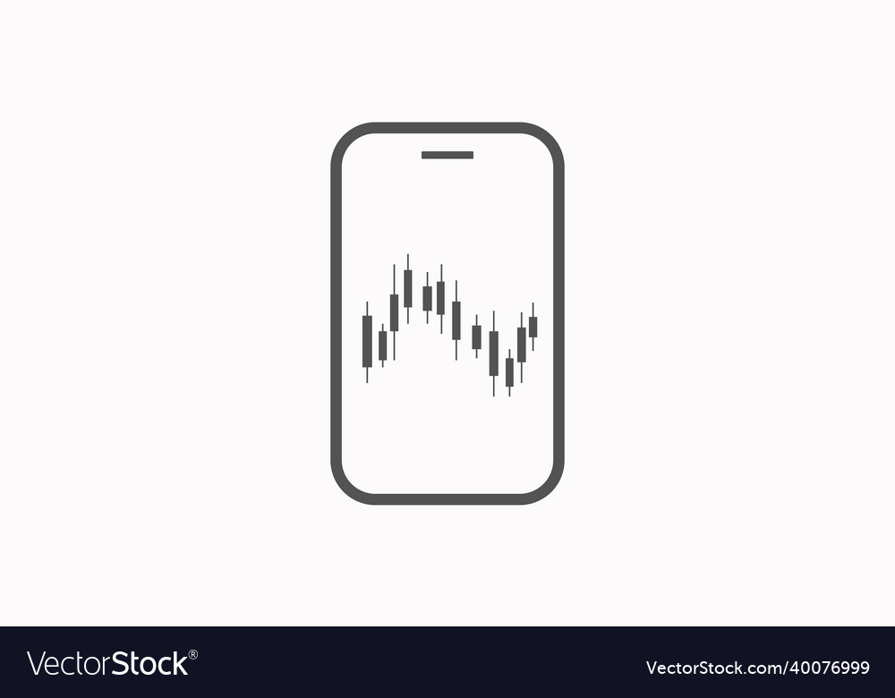 Smartphone trading icon