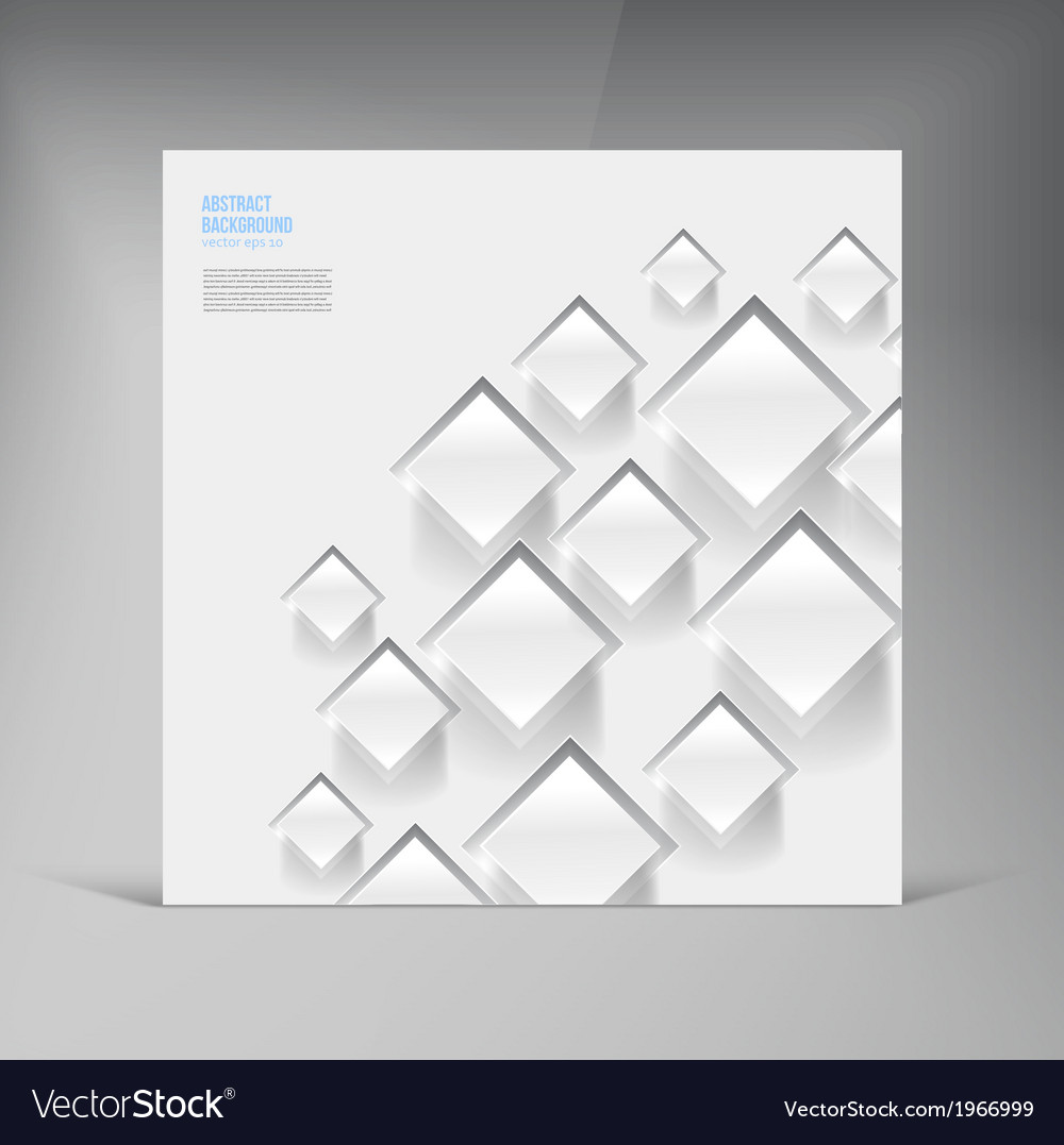 Square abstract background card shadow