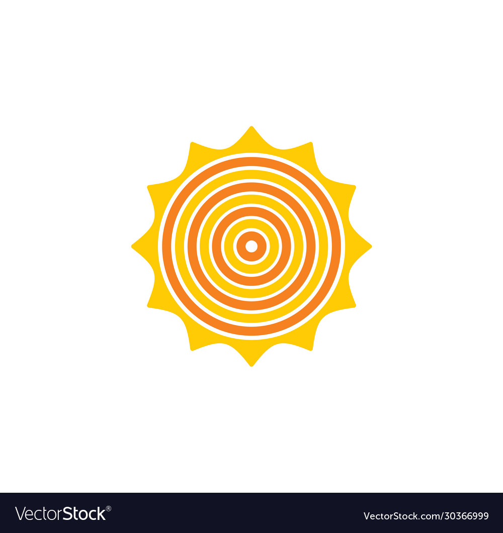 Sun related icon on background for graphic and web vector image Sun related icon on background for graphic and web