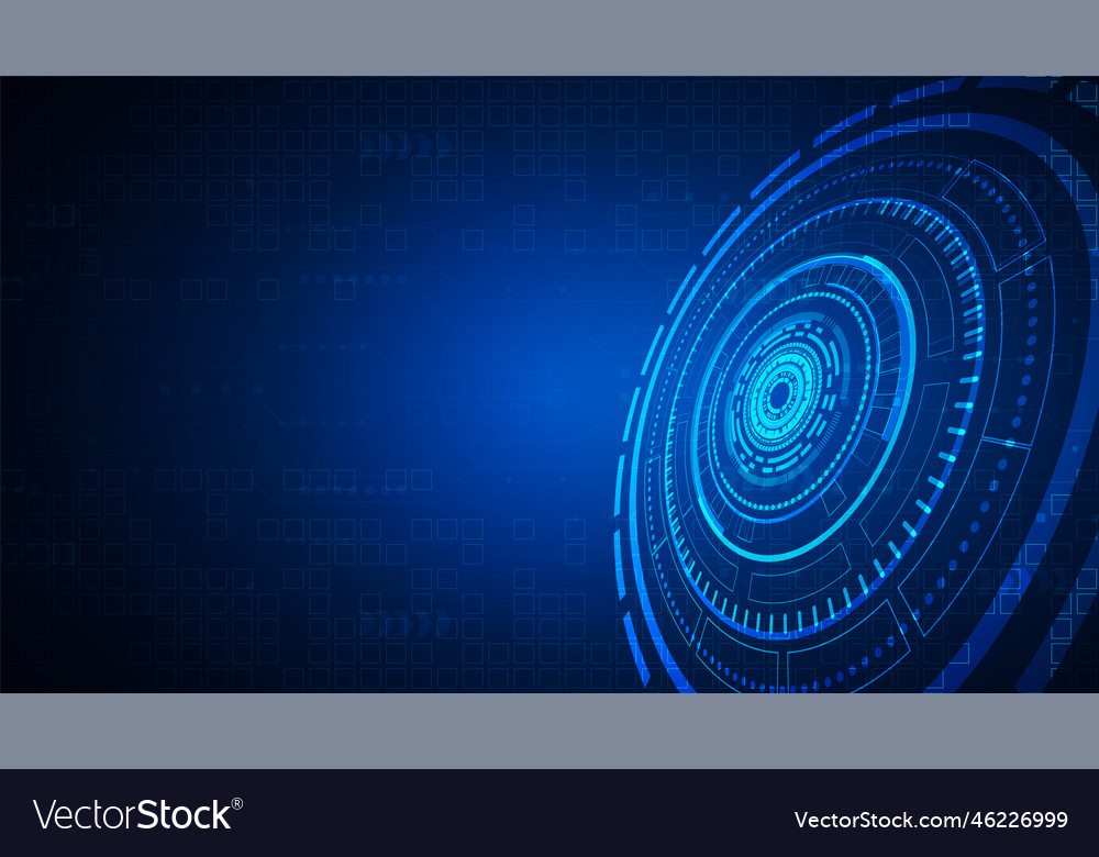 Technology background with hi-tech digital data vector image Technology background with hi-tech digital data