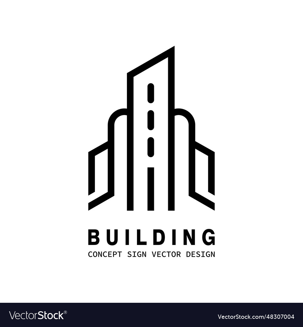 Building logo design template vector image Building logo design template