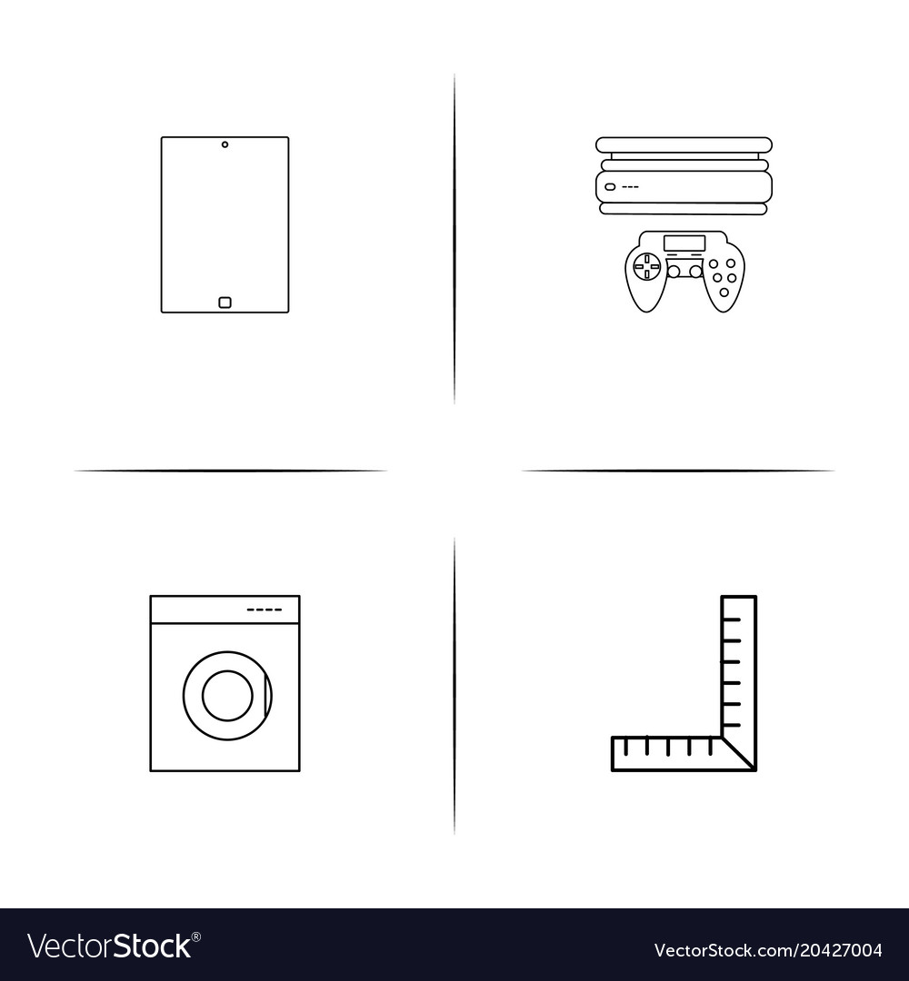 Devices simple linear icon setsimple outline icons