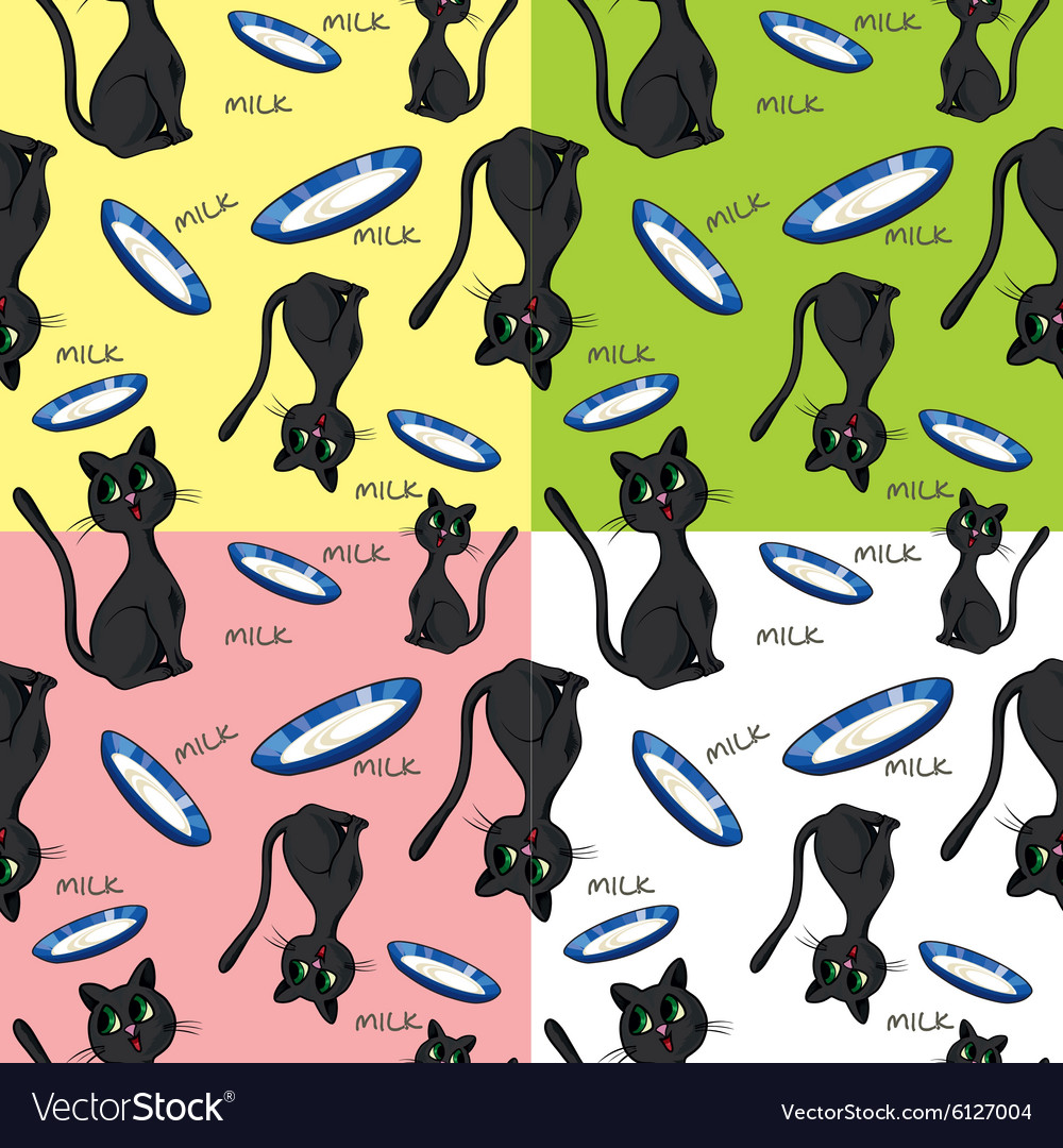 Pattern with a cat